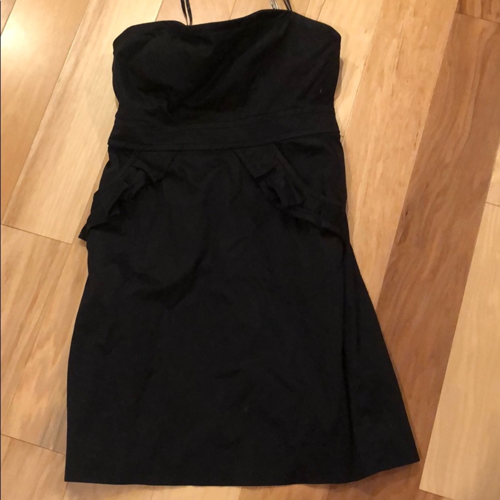 J Crew Size 8 strapless black dress